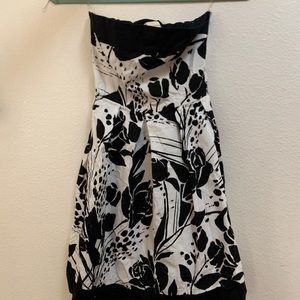 Women's TWENTY ONE Strapless Black/White Dress